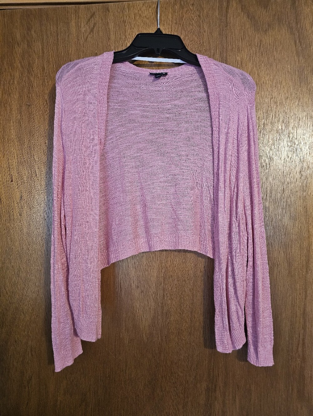 Torrid Size 1 Pink Open Front Shrug Cardigan